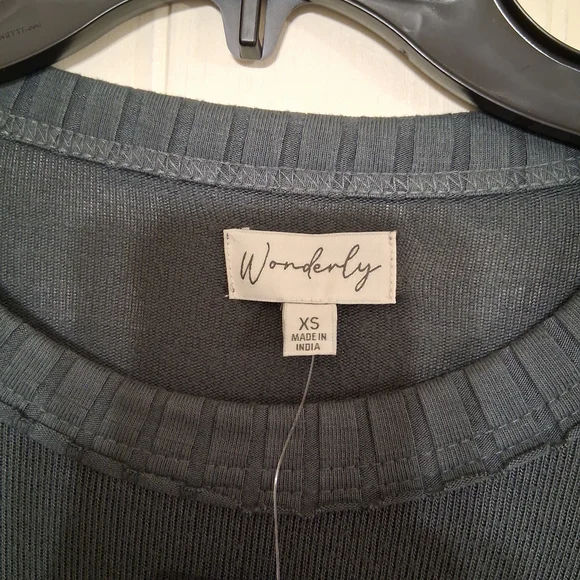 Wonderly Slate Gray Long Sleeve Top - Picture 6 of 11